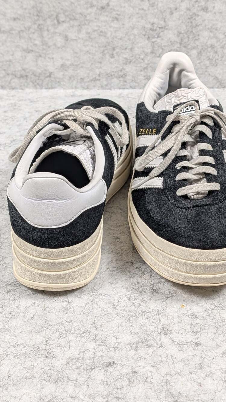 Adidas Gazelle Bold Core Black White Athletic Sneakers 6.5 - Picture 5 of 13